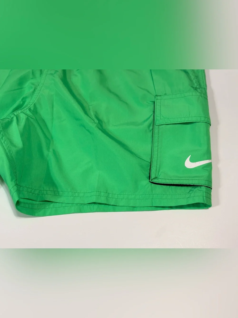 Nike Bright Green Swim Shorts with Black Belt